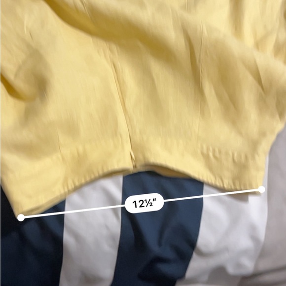 Yellow madewell skirt lightly used with zipper at the top size 4 women’s! - Picture 6 of 7